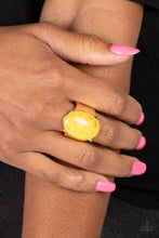 Load image into Gallery viewer, Paparazzi Gold Leaf Glam Yellow Ring
