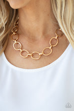 Load image into Gallery viewer, Paparazzi HAUTE-ly Contested Gold Necklace
