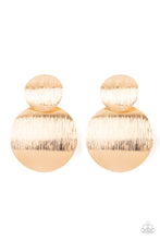 Load image into Gallery viewer, Paparazzi Here Today, GONG Tomorrow Gold Earrings
