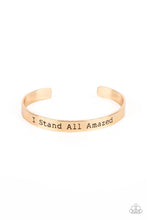 Load image into Gallery viewer, Paparazzi I Stand All Amazed Gold Bracelet

