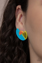 Load image into Gallery viewer, Paparazzi Its Just an Expression Blue Earrings
