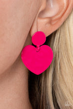 Load image into Gallery viewer, Paparazzi Just a Little Crush Pink Earrings
