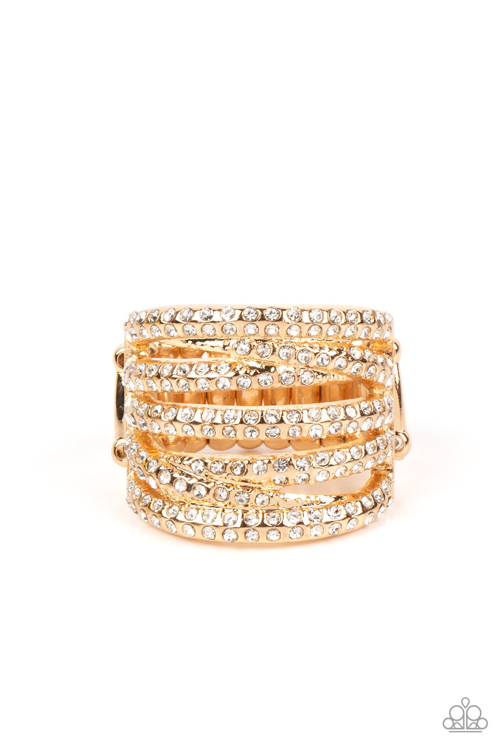 Paparazzi Knock-Out Opulence  Gold Ring
