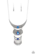 Load image into Gallery viewer, Paparazzi Lunar Enchantment Blue  Necklace
