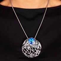 Paparazzi Lush Lattice Blue Necklace