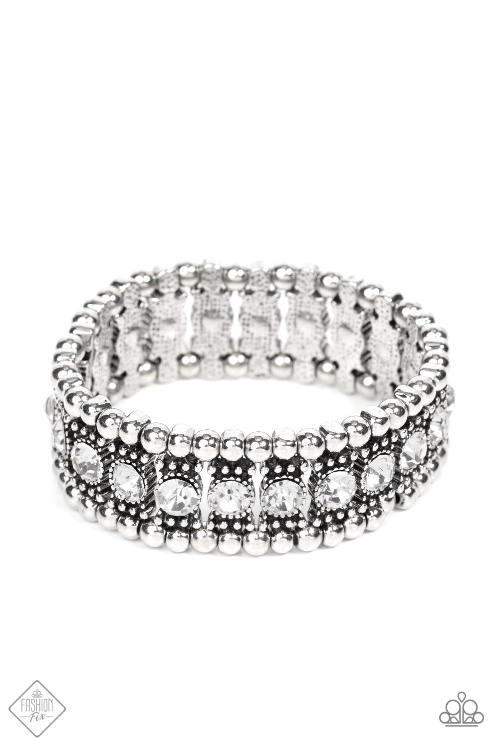 Paparazzi Ritzy Reboot White Bracelet