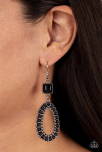 Load image into Gallery viewer, Paparazzi Napa Valley Luxe Black Earrings
