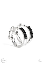 Load image into Gallery viewer, Paparazzi Ready, Steady, GLOW Black Clip-on Earrings
