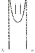 Load image into Gallery viewer, Paparazzi SCARFed for Attention Gunmetal Necklace
