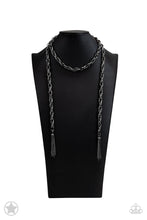 Load image into Gallery viewer, Paparazzi SCARFed for Attention Gunmetal Necklace
