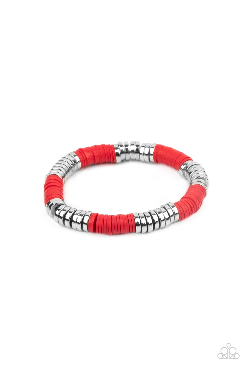 Paparazzi Stacked In Your Favor Red Bracelet