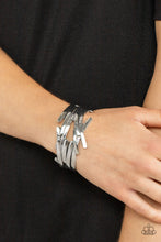 Load image into Gallery viewer, Paparazzi Stockpiled Style Silver Bracelet
