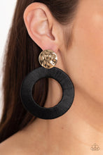 Load image into Gallery viewer, Paparazzi Strategically Sassy Black Earrings
