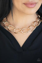 Load image into Gallery viewer, Paparazzi The Challenger Gold Necklace
