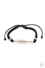 Load image into Gallery viewer, Paparazzi To Live, To Learn, To Love Black Bracelet
