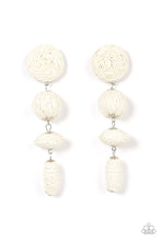 Load image into Gallery viewer, Paparazzi Twine Tango White Earrings
