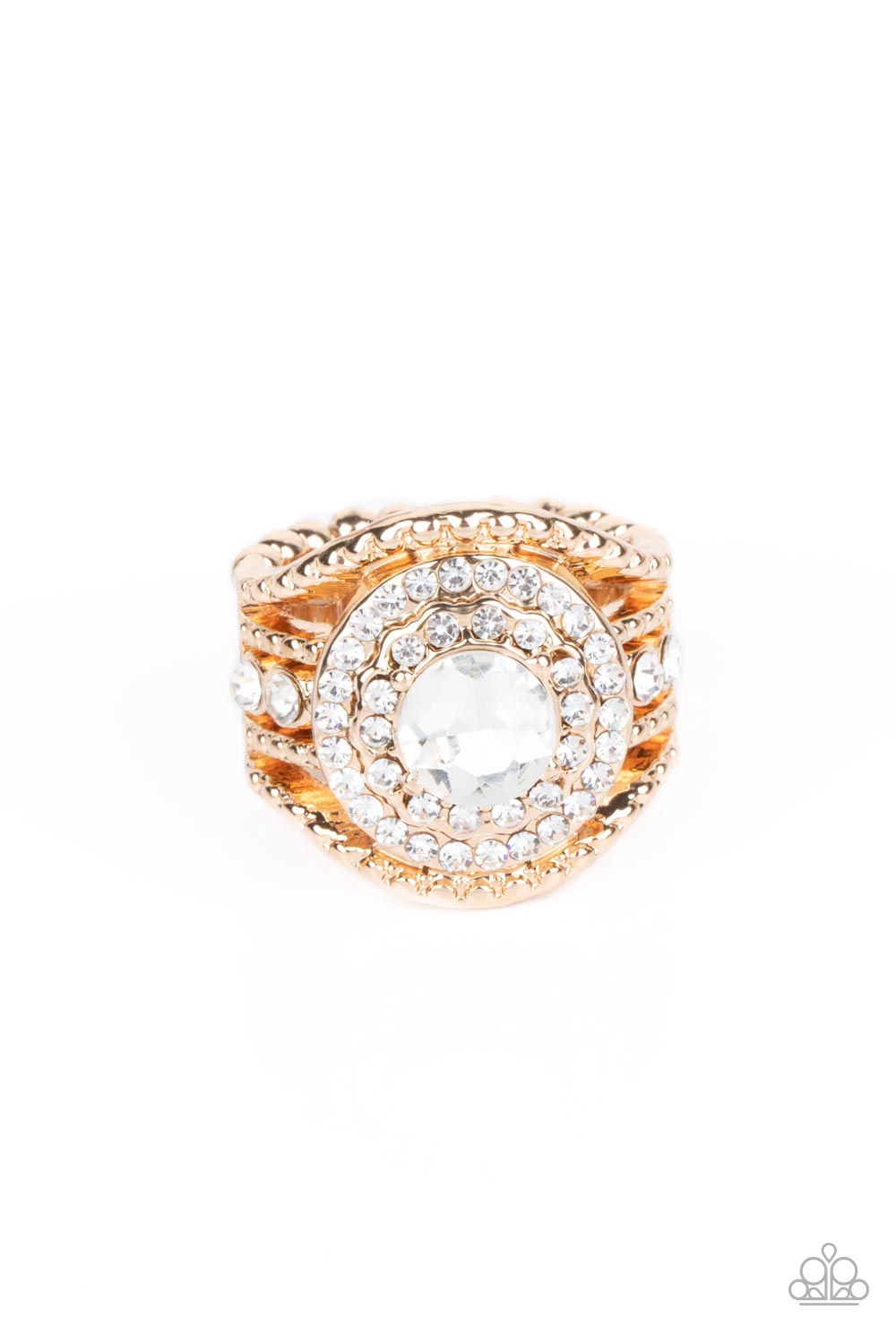 Paparazzi Understated Drama Gold Ring