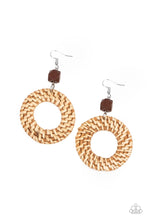 Load image into Gallery viewer, Paparazzi Wildly Wicker Brown Earrings
