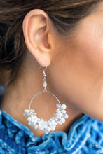 Load image into Gallery viewer, Paparazzi Floating Gardens White Earrings
