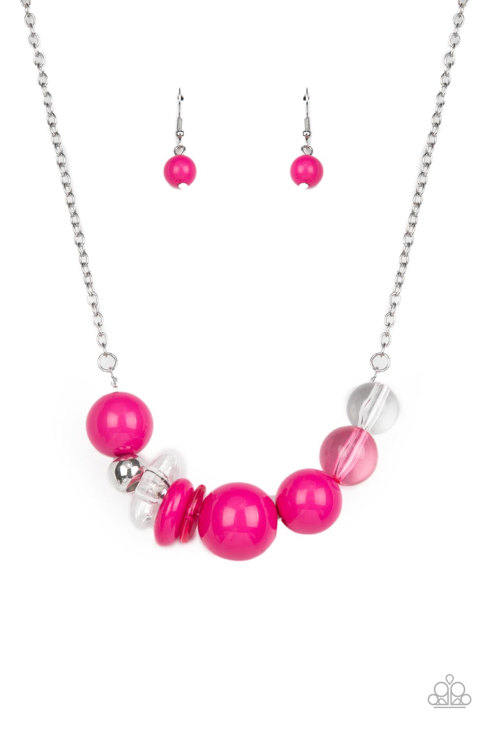 Paparazzi Bauble Bonanza Pink Necklace